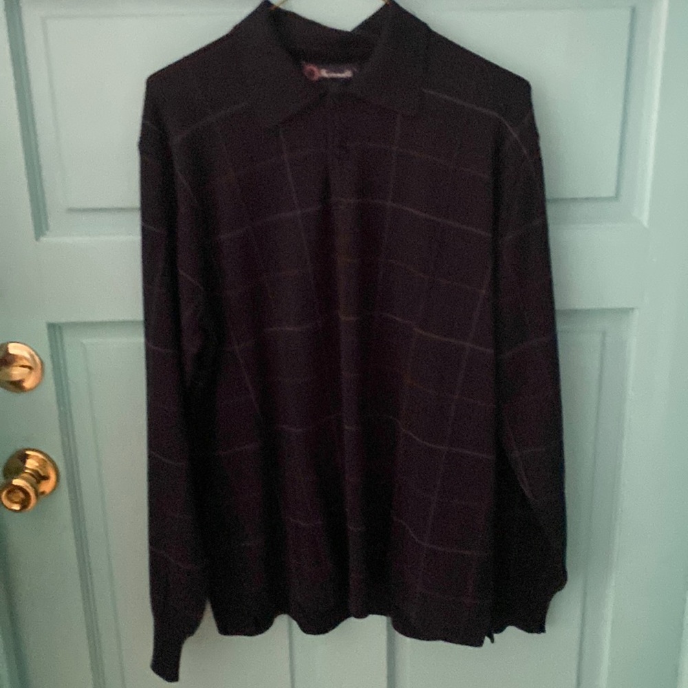 Faconnable 3 Button Front Collared Sweater. Size M - image 1